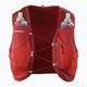 Salomon Active Skin 8 set rosso dalia/gilet da corsa ad alto rischio