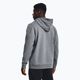 Felpa con cappuccio Under Armour Essential Fleece da uomo grigio pece medio/bianco 3