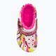 Crocs Classic foderato in marmo rosa elettrico/multi 207773 infradito per bambini 7