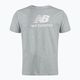 Maglietta New Balance Essentials Stacked Logo grigio atletico da uomo 5