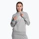 Felpa con cappuccio New Balance Essentials Stacked Logo French Terry grigio atletico da donna