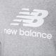 Felpa con cappuccio New Balance Essentials Stacked Logo French Terry grigio atletico da donna 7