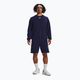 Felpa Under Armour Rival Fleece Crew da uomo, colore blu notte/bianco 2