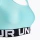 Reggiseno fitness Under Armour HG Authentics Mid Branded radial turchese/bianco 7