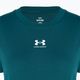 Maglietta da allenamento Under Armour Off Campus Core hydro verde acqua/bianco da donna 5