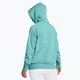 Felpa con cappuccio Under Armour Rival Fleece Donna turchese radiale/bianco 2