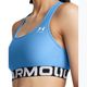 Reggiseno da allenamento Under Armour HG Authentics Mid Branded horizon blu/bianco 3