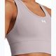 Reggiseno da allenamento Under Armour Vanish Seamless Mid Branded tetra grigio/bianco 3