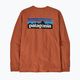 Patagonia P-6 Logo Responsibili redtail rust longsleeve da uomo