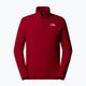 Felpa da uomo The North Face 100 Glacier 1/4 Zip rosso granata