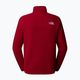 Felpa da uomo The North Face 100 Glacier 1/4 Zip rosso granata 2