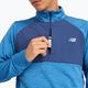 Uomo New Balance Athletics Heat Grid 1/2 Zip blu airone running longsleeve 5