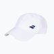 Cappello da baseball Babolat Basic Logo bianco/bianco per bambini 6
