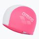 Cuffia Arena Polyester II Jr per bambini rosa neon bianco 2