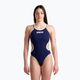 Costume intero donna arena One Double Cross Back One Piece navy/bianco/argento 4
