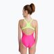 Costume intero da bambino arena Swim Pro Back Logo freak rosa/verde tenue 7