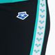 Uomo arena Icons Swim Jammer Logo nero/bianco/blu diamante 3