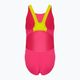 Costume intero Arena Team Swim Tech Solid freak rosa/verde tenue per bambino 2