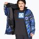 DC Propaganda giacca da snowboard angolata tie dye da uomo blu royal 8