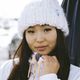 Berretto invernale da donna ROXY Chloe Kim Beanie bianco brillante 8