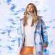 Giacca da snowboard donna ROXY Chloe Kim azzurro nuvole 13