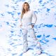 Pantaloni da snowboard donna ROXY Chloe Kim azzurro nuvole 8
