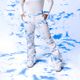 Pantaloni da snowboard donna ROXY Chloe Kim azzurro nuvole 9