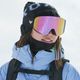 Occhiali da snowboard da donna ROXY Fellin Color Luxe nero/clux ml viola chiaro 13