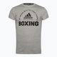 Maglietta adidas Boxing uomo grigio medio/nero pelle