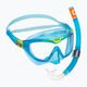 Kit snorkeling per bambini Aqualung Combo Mix.A azzurro/verde brillante