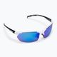 UVEX Sportstyle 114 Set di occhiali da sole bianco nero opaco/blu specchiato/arancione trasparente