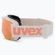 UVEX Downhill 2000 S CV occhiali da sci bianco/rosa specchiato arancione 4