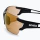 Occhiali da sole UVEX Sportstyle 803 R CV V nero mat/colorvision litemirror red variomatic 4
