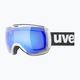 UVEX Downhill 2100 CV occhiali da sci bianco mat/specchio blu colorvision verde 8
