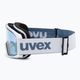 UVEX Elemnt FM occhiali da sci bianco opaco/argento specchiato blu 4