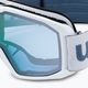 UVEX Elemnt FM occhiali da sci bianco opaco/argento specchiato blu 5