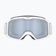 UVEX Elemnt FM occhiali da sci bianco opaco/argento specchiato blu 8