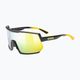 UVEX Sportstyle 235 occhiali da sole sunbee nero opaco/giallo specchiato