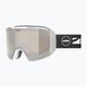 UVEX Evidnt Attract CV occhiali da sci bianco opaco/argento specchiato/giallo contrastato/chiaro