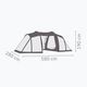 Tenda da campeggio per 6 persone Salewa Midway VI cactus/grigio 2