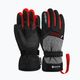 Guanto da sci Reusch Flash Gore-Tex per bambini nero/nero melange/rosso fuoco