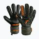 Reusch Attrakt Freegel Silver Finger Support guanti da portiere per bambini verde deserto/arancio 4