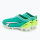 PUMA Ultra Match LL FG/AG elettrico peppermint/puma bianco/giallo veloce scarpe da calcio per bambini 3