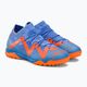 PUMA Future Match TT + Mid blu glimmer/puma bianco/ultra arancione scarpe da calcio per bambini 4