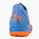 PUMA Future Match TT + Mid blu glimmer/puma bianco/ultra arancione scarpe da calcio per bambini 9