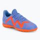 PUMA Future Play TT scarpe da calcio per bambini blu glimmer/puma bianco/ultra arancione