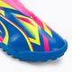 Scarpe da calcio per bambini PUMA Ultra Match LL Energy TT + Mid rosa luminoso/ultra blu/giallo allerta 7