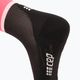 CEP Calzini da corsa a compressione da donna 4.0 taglio medio rosa/nero 4