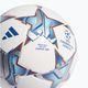 adidas UCL League 23/24 calcio bianco / argento metallico / ciano brillante / blu reale dimensioni 5 4