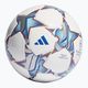 adidas UCL Junior 290 League calcio 23/24 bianco / argento metallico / ciano brillante taglia 4